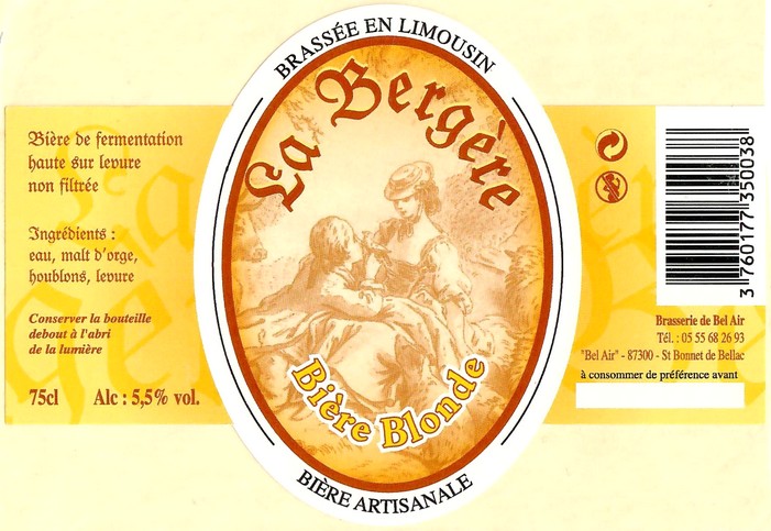 Etiquette BRASSERIE DE BEL AIR 06