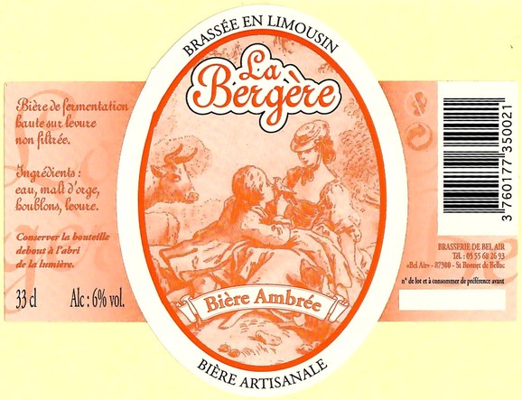 Etiquette BRASSERIE DE BEL AIR 10