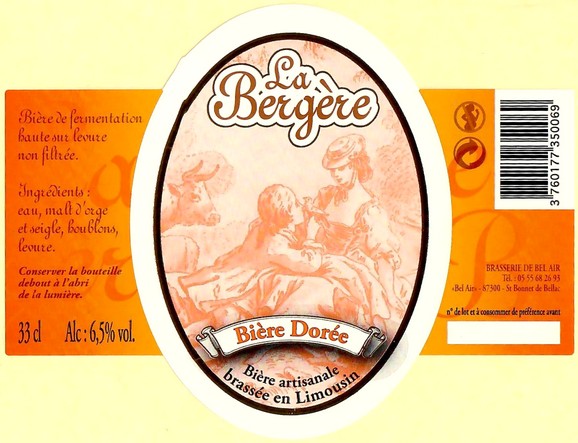 Etiquette BRASSERIE DE BEL AIR 11