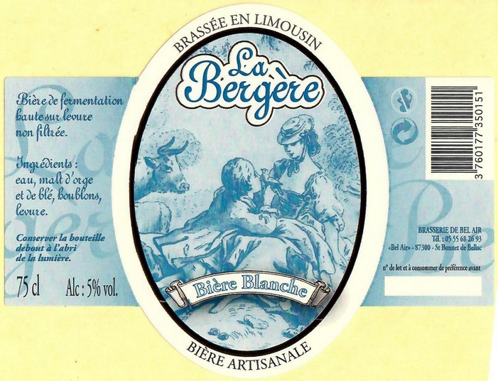 Etiquette BRASSERIE DE BEL AIR 12