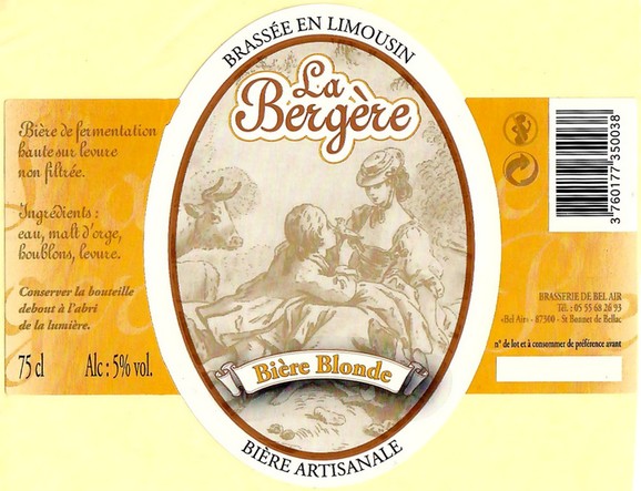 Etiquette BRASSERIE DE BEL AIR 13