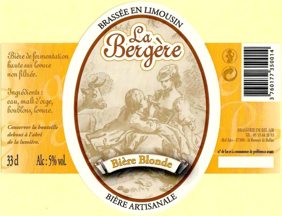 Etiquette BRASSERIE DE BEL AIR 14