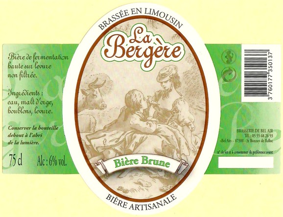 Etiquette BRASSERIE DE BEL AIR 16