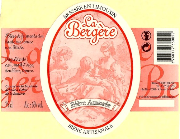 Etiquette BRASSERIE DE BEL AIR 24