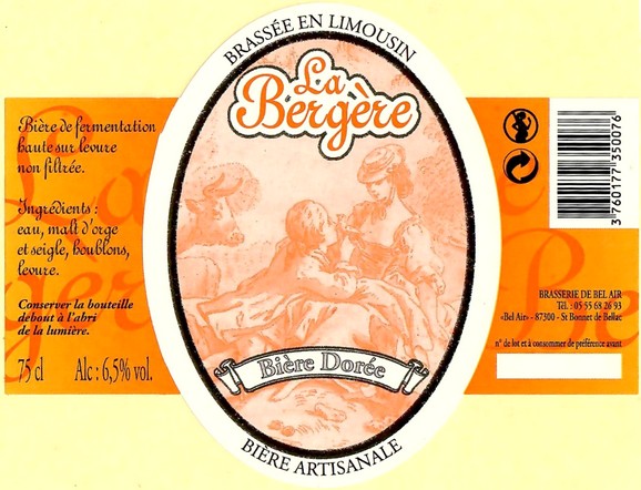 Etiquette BRASSERIE DE BEL AIR 25