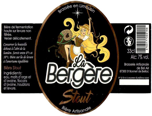 Etiquette BRASSERIE DE BEL AIR 36