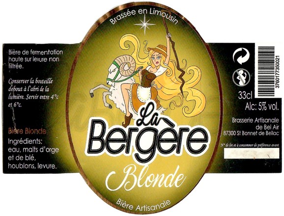 Etiquette BRASSERIE DE BEL AIR 41