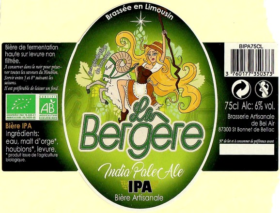 Etiquette BRASSERIE DE BEL AIR 61