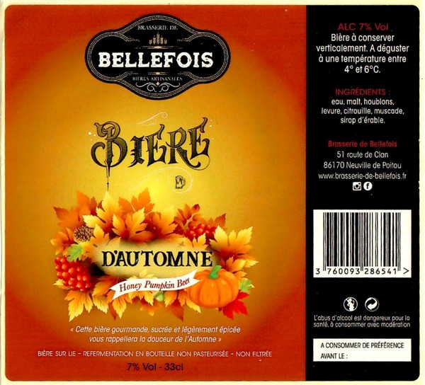 Etiquette BRASSERIE DE BELLEFOIS 04