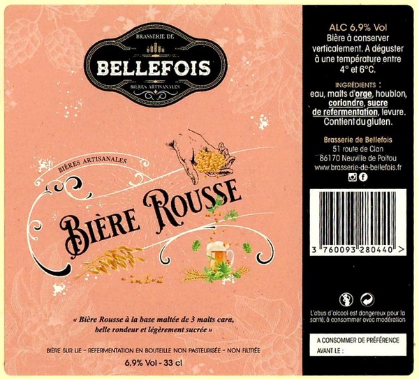 Etiquette BRASSERIE DE BELLEFOIS 08