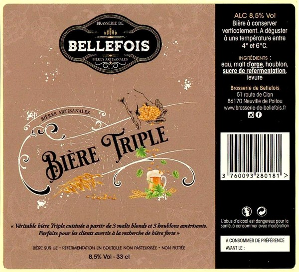 Etiquette BRASSERIE DE BELLEFOIS 09