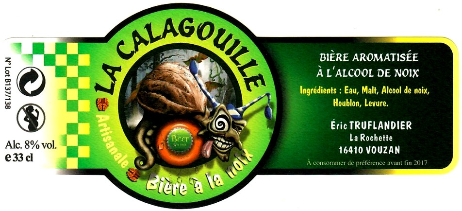 etiquette BRASSERIE LA BERCLOISE 33
