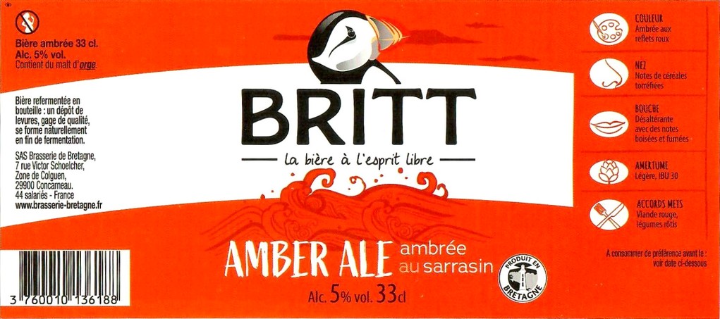 Etiquette BRASSERIE DE BRETAGNE 98