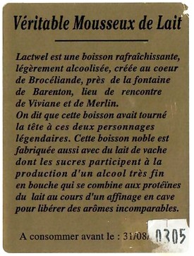 Etiquette BRASSERIE DE BROCELIANDE 01B
