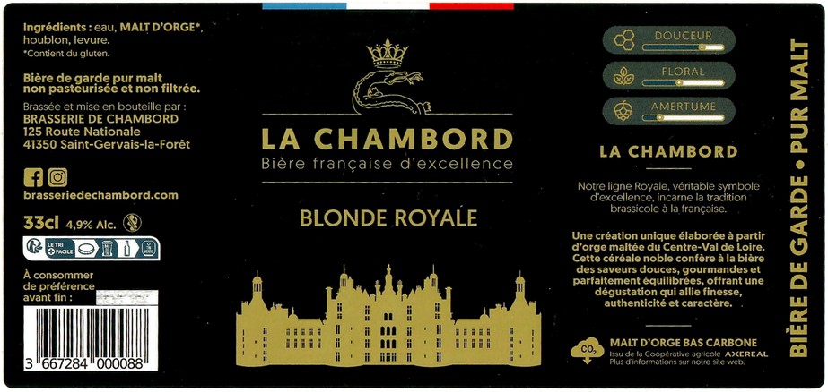 Etiquette BRASSERIE DE CHAMBORD 02