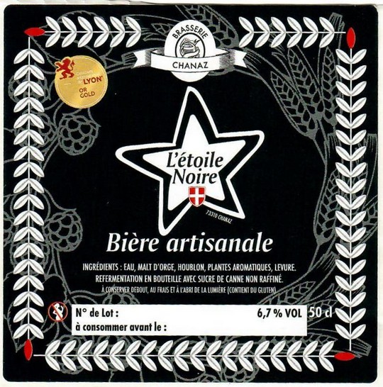 Etiquette BRASSERIE DE CHANAZ 30