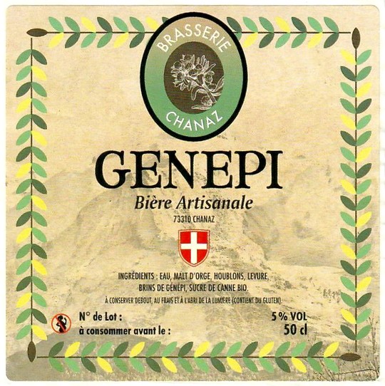 Etiquette BRASSERIE DE CHANAZ 31