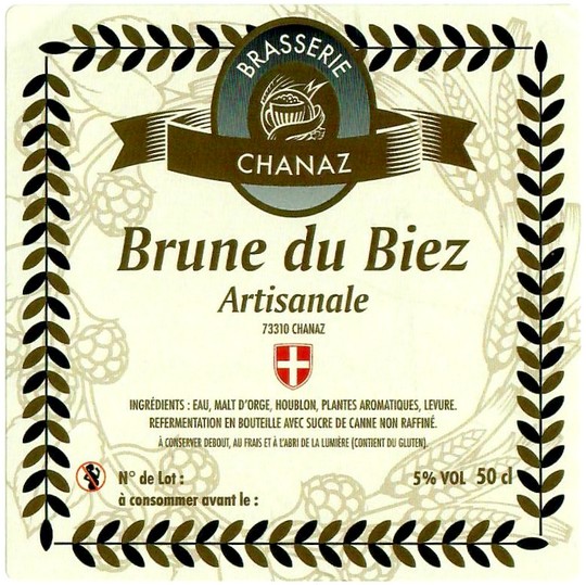 Etiquette BRASSERIE DE CHANAZ 41