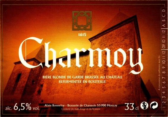 etiquette BRASSERIE DE CHARMOIS 01