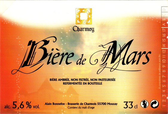 etiquette BRASSERIE DE CHARMOIS 04