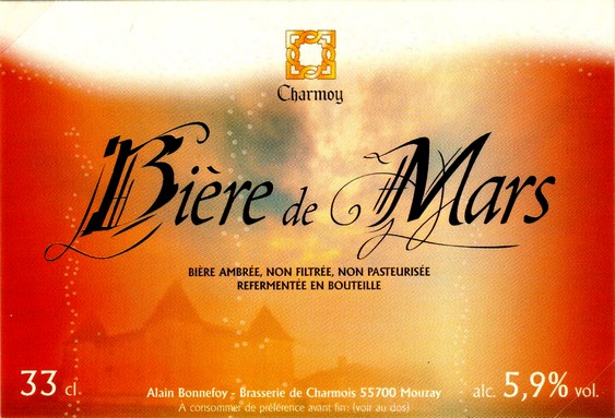 etiquette BRASSERIE DE CHARMOIS 14