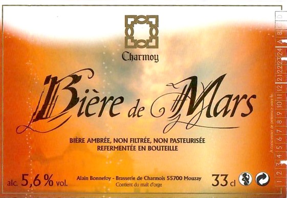 Etiquette BRASSERIE DE CHARMOIS 18