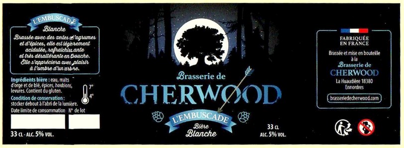 Etiquette BRASSERIE DE CHERWOOD 03