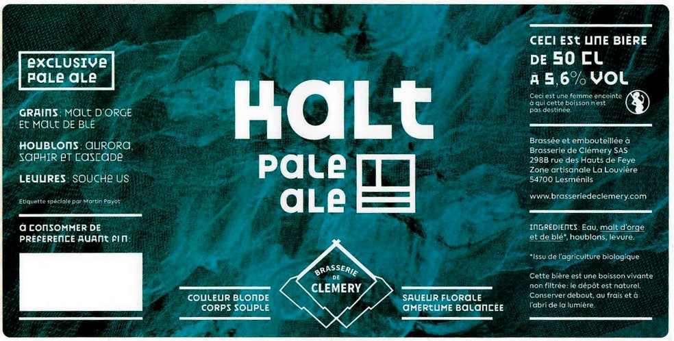 Etiquette BRASSERIE DE CLEMERY 01