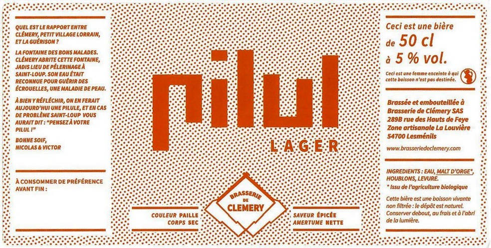 Etiquette BRASSERIE DE CLEMERY 03