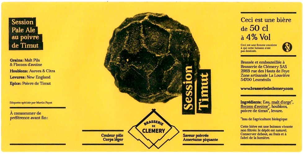 Etiquette BRASSERIE DE CLEMERY 12