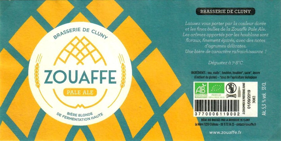 Etiquette BRASSERIE DE CLUNY 10