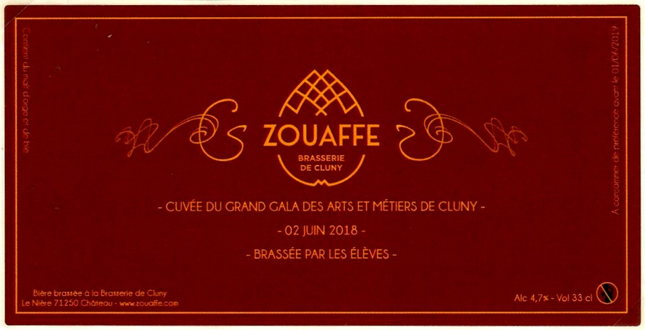 Etiquette BRASSERIE DE CLUNY 19