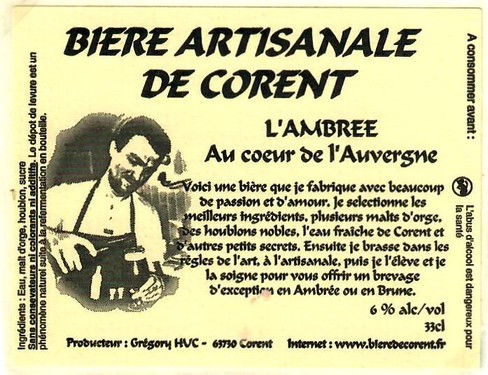 etiquette BRASSERIE DE CORENT 01
