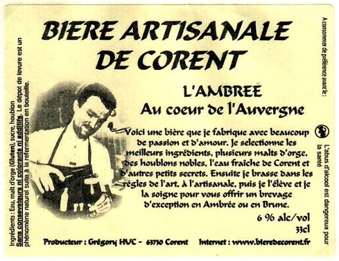 etiquette BRASSERIE DE CORENT 03