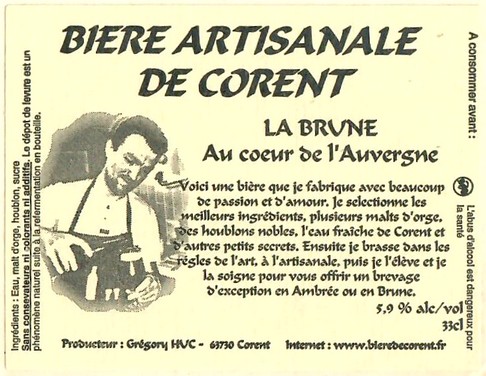 Etiquette BRASSERIE DE CORENT 05