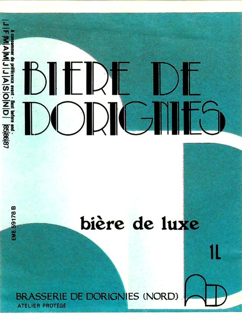 etiquette BRASSERIE DE DORIGNIES 18
