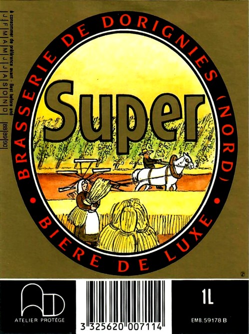 etiquette BRASSERIE DE DORIGNIES 20