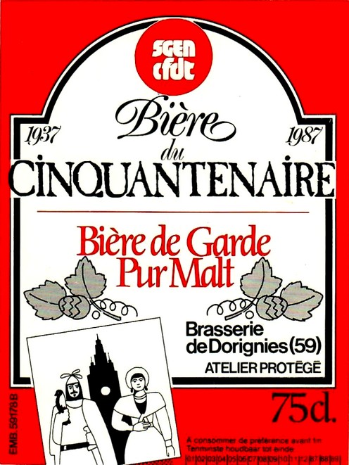 etiquette BRASSERIE DE DORIGNIES 27