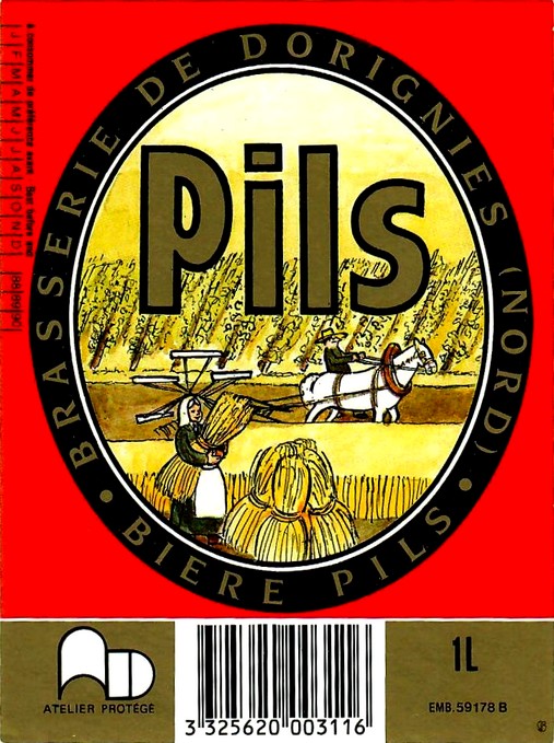 etiquette BRASSERIE DE DORIGNIES 37