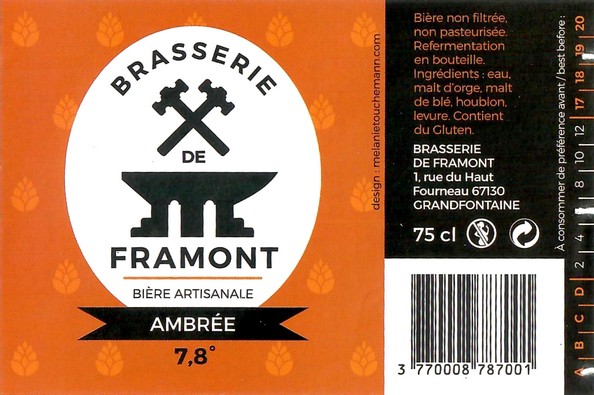 Etiquette BRASSERIE DE FRAMONT 01