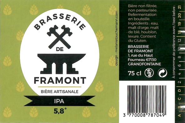 Etiquette BRASSERIE DE FRAMONT 04