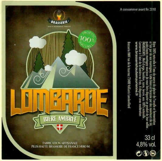 Etiquette BRASSERIE DE HAUTE MARIENNE 03