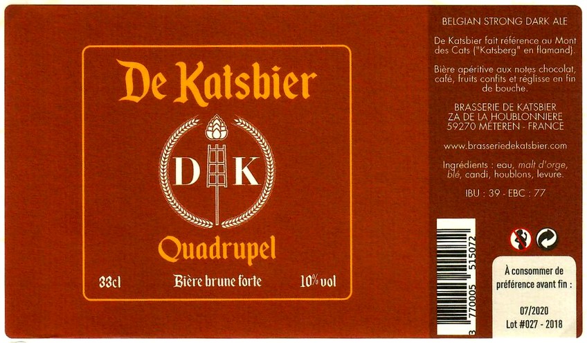 etiquette BRASSERIE DE KATSBIER 06