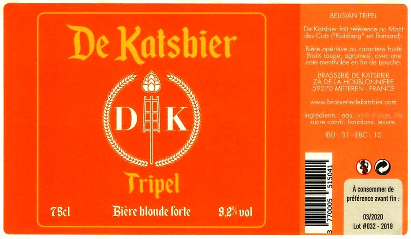 etiquette BRASSERIE DE KATSBIER 08