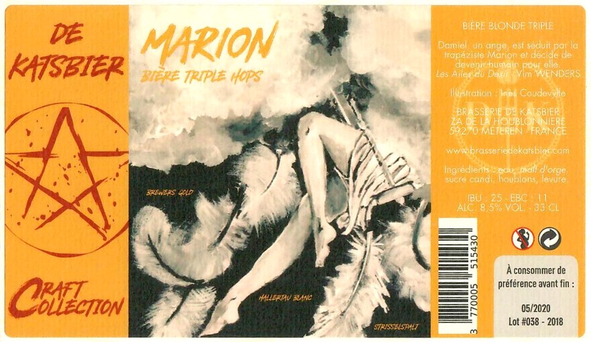 Etiquette BRASSERIE DE KATSBIER 154