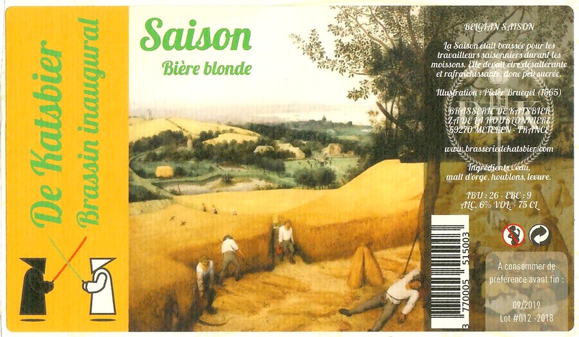 Etiquette BRASSERIE DE KATSBIER 156