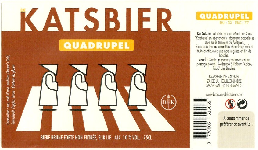 Etiquette BRASSERIE DE KATSBIER 160