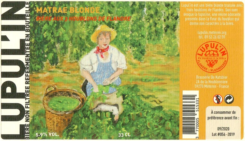 Etiquette BRASSERIE DE KATSBIER 166