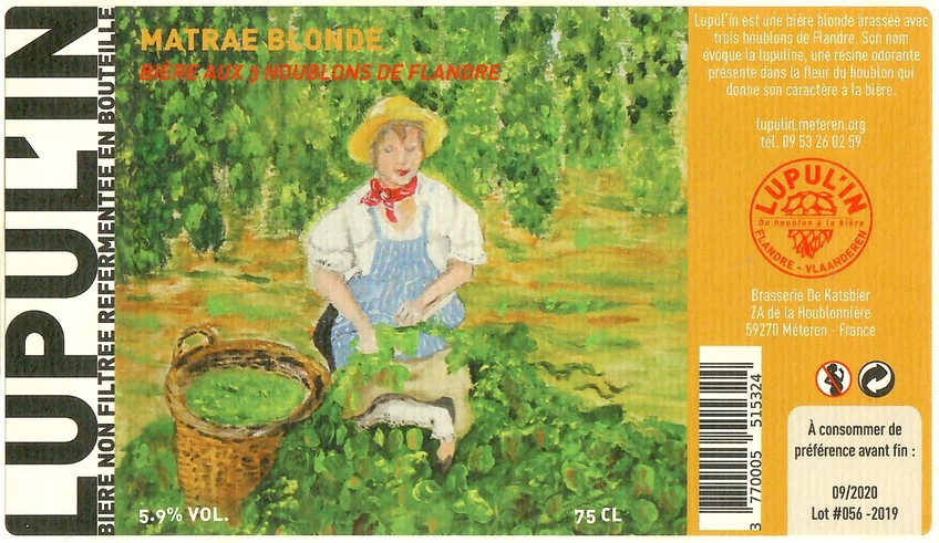 Etiquette BRASSERIE DE KATSBIER 167