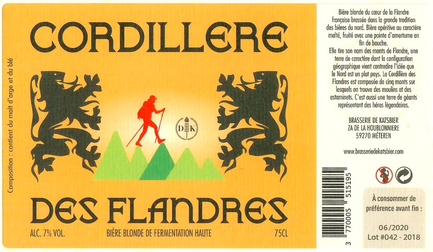 Etiquette BRASSERIE DE KATSBIER 168